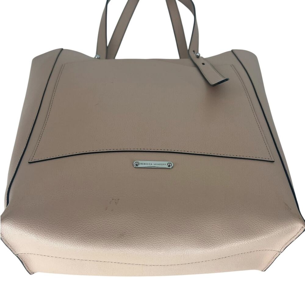 Rebecca Minkoff Stella North South Tote Blush Pink Leather - Picture 12 of 16